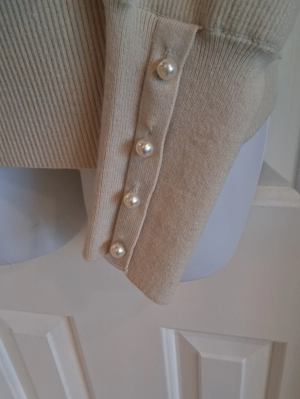 Ann Taylor CREAM Ribbed SWeater NWT